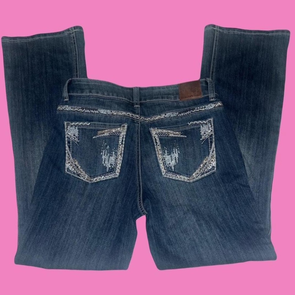 Beautiful low rise / mid rise Stylish Blue Denim Jeans y2k 29” long